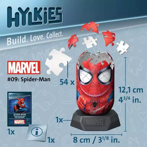 Marvel 3D Puzzle Spiderman Hylkies (54 elementy) zdjęcie produktu