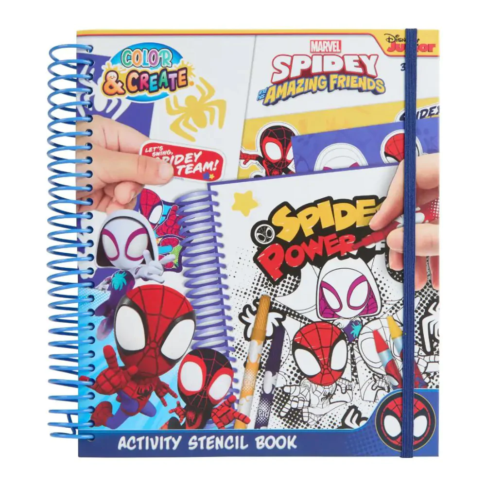 Marvel Spidey i Super-Kumple activity stencil book zdjęcie produktu