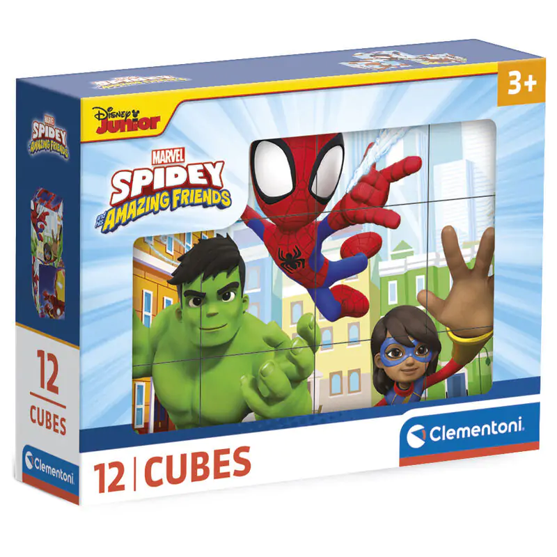 Marvel Spidey i Jego Niesamowici Przyjaciele kostka puzzle 12szt zdjęcie produktu