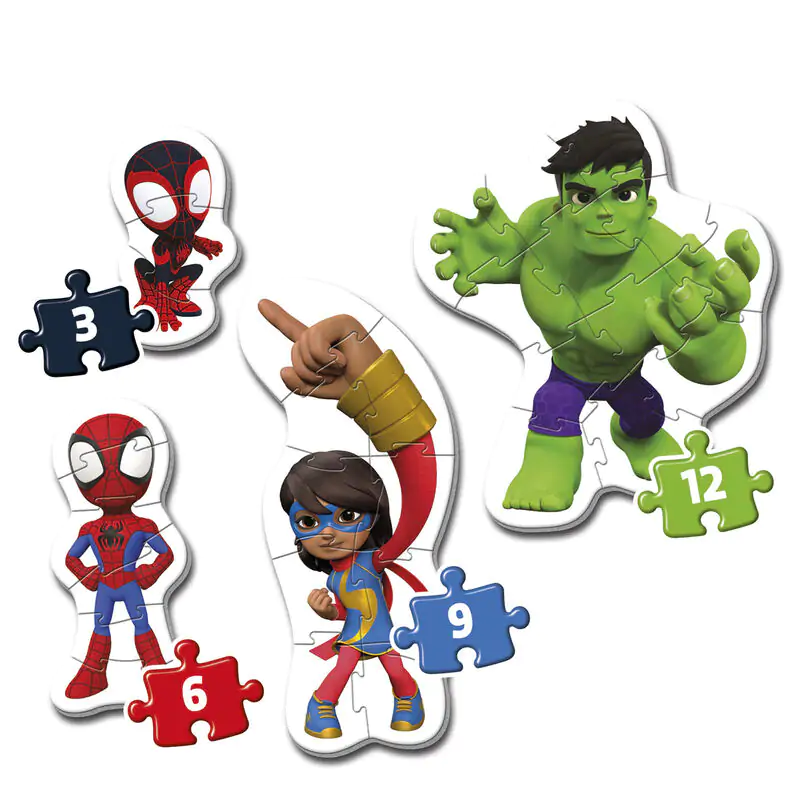 Marvel Spidey i Jego Super-kumple Puzzle 3-6-9-12 elementów zdjęcie produktu