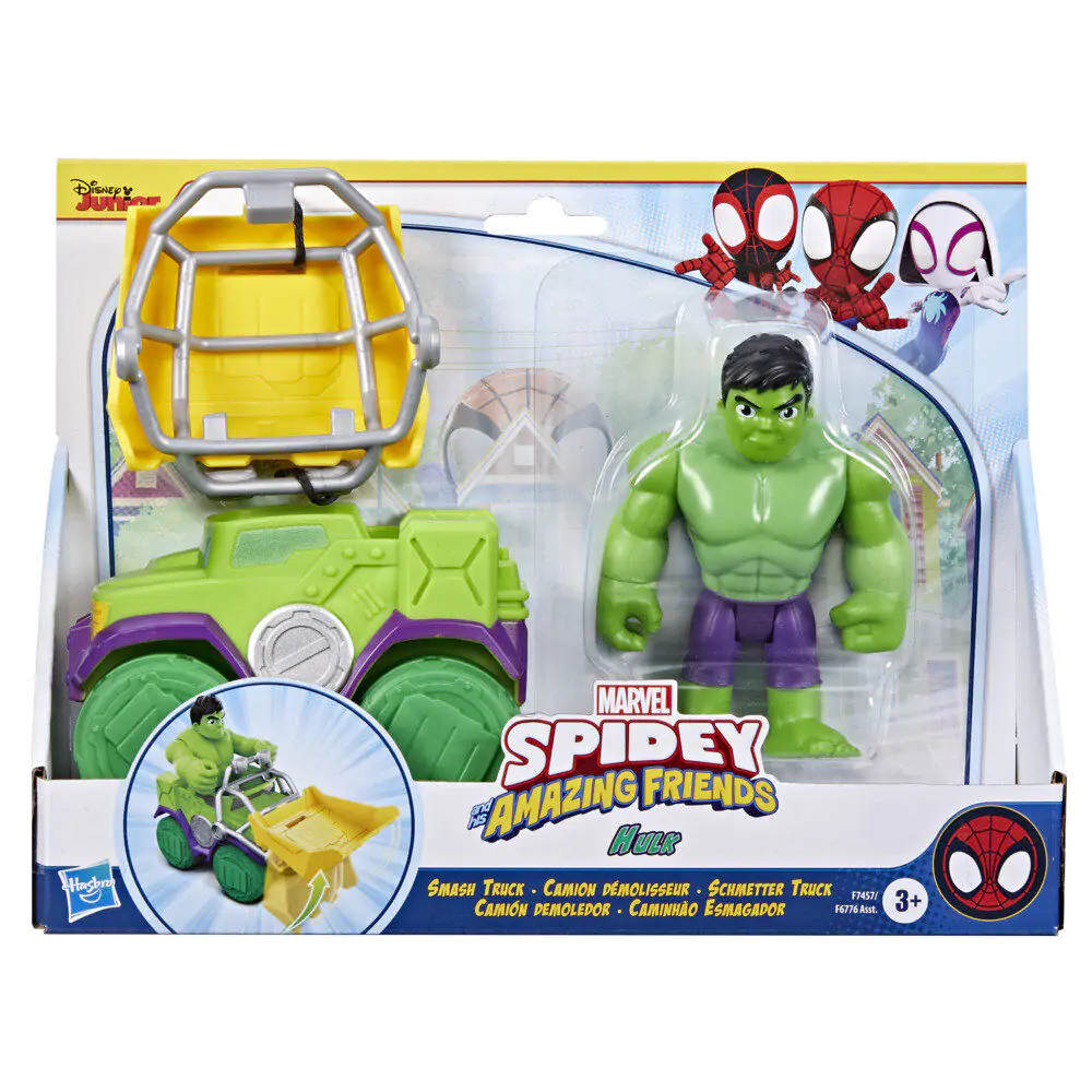 Marvel Spidey i Jego Ekstra Przyjaciele Zestaw Wrecking truck + figurka Hulk zdjęcie produktu