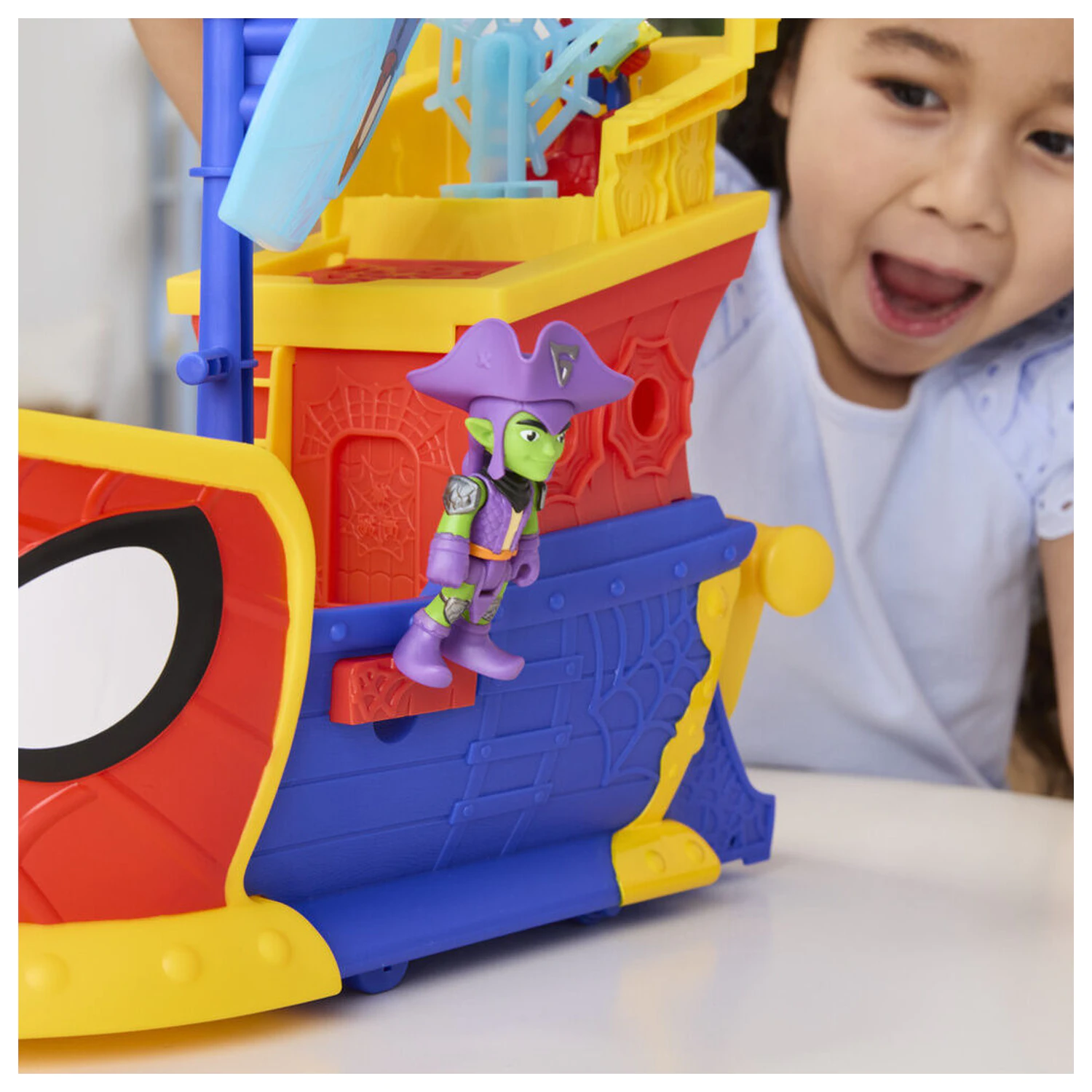 Marvel Spidey Statek piracki z pajęczyną i bańkami do zabawy zdjęcie produktu