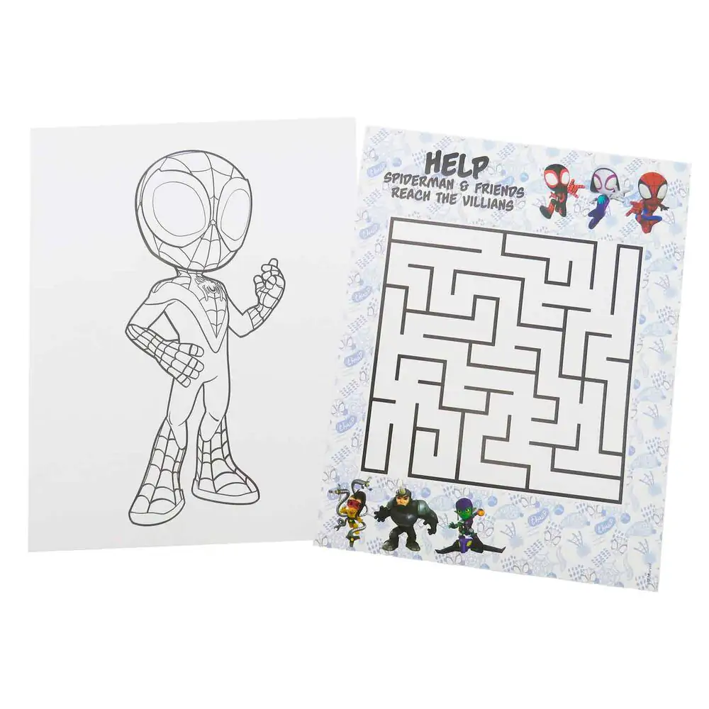 Marvel Spidey Colouring Book z ołówkami i gumkami zdjęcie produktu