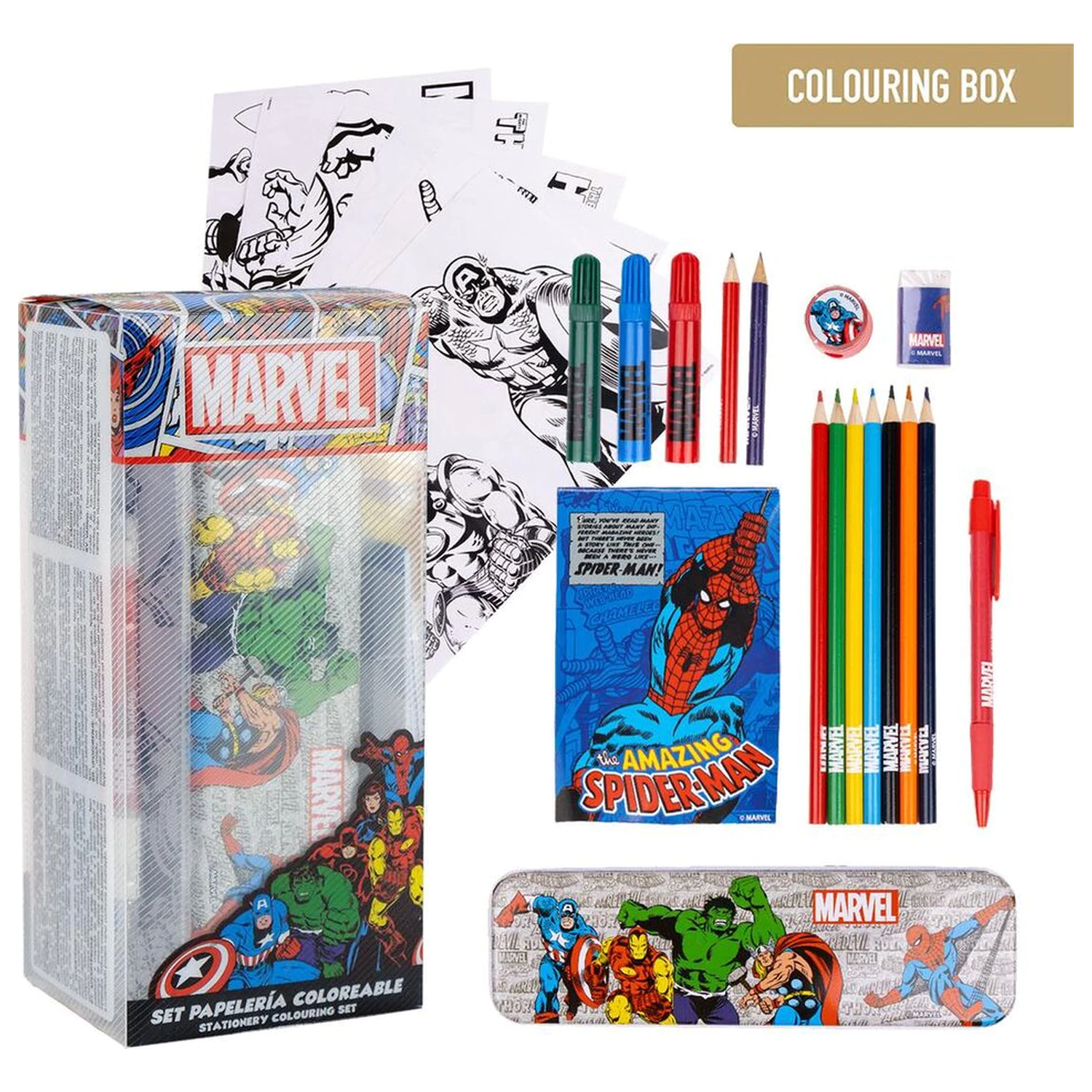 Marvel Colouring zestaw artykułów piśmienniczych zdjęcie produktu