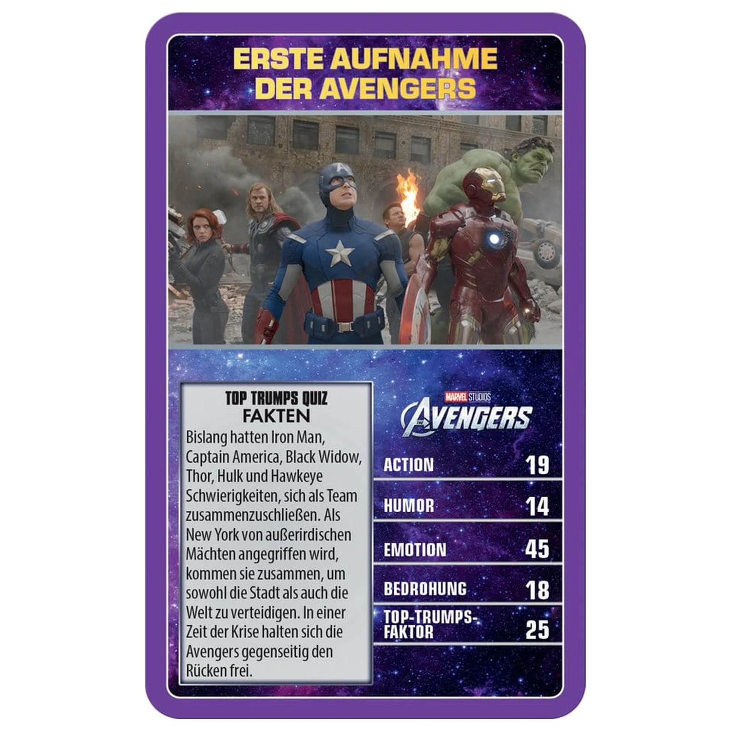 Marvel Card Game Top Trumps Collectables niemiecka wersja zdjęcie produktu