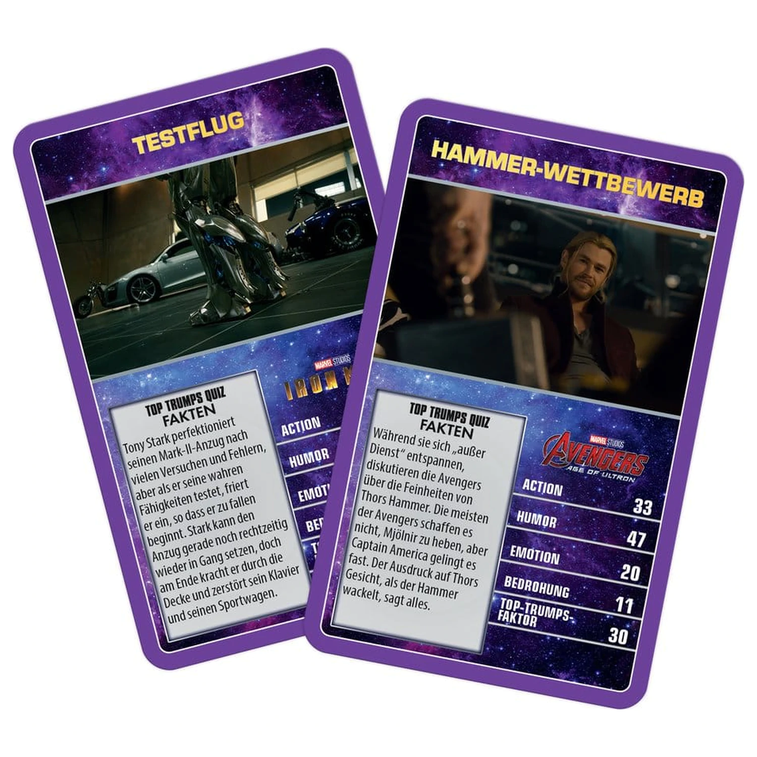 Marvel Card Game Top Trumps Collectables niemiecka wersja zdjęcie produktu