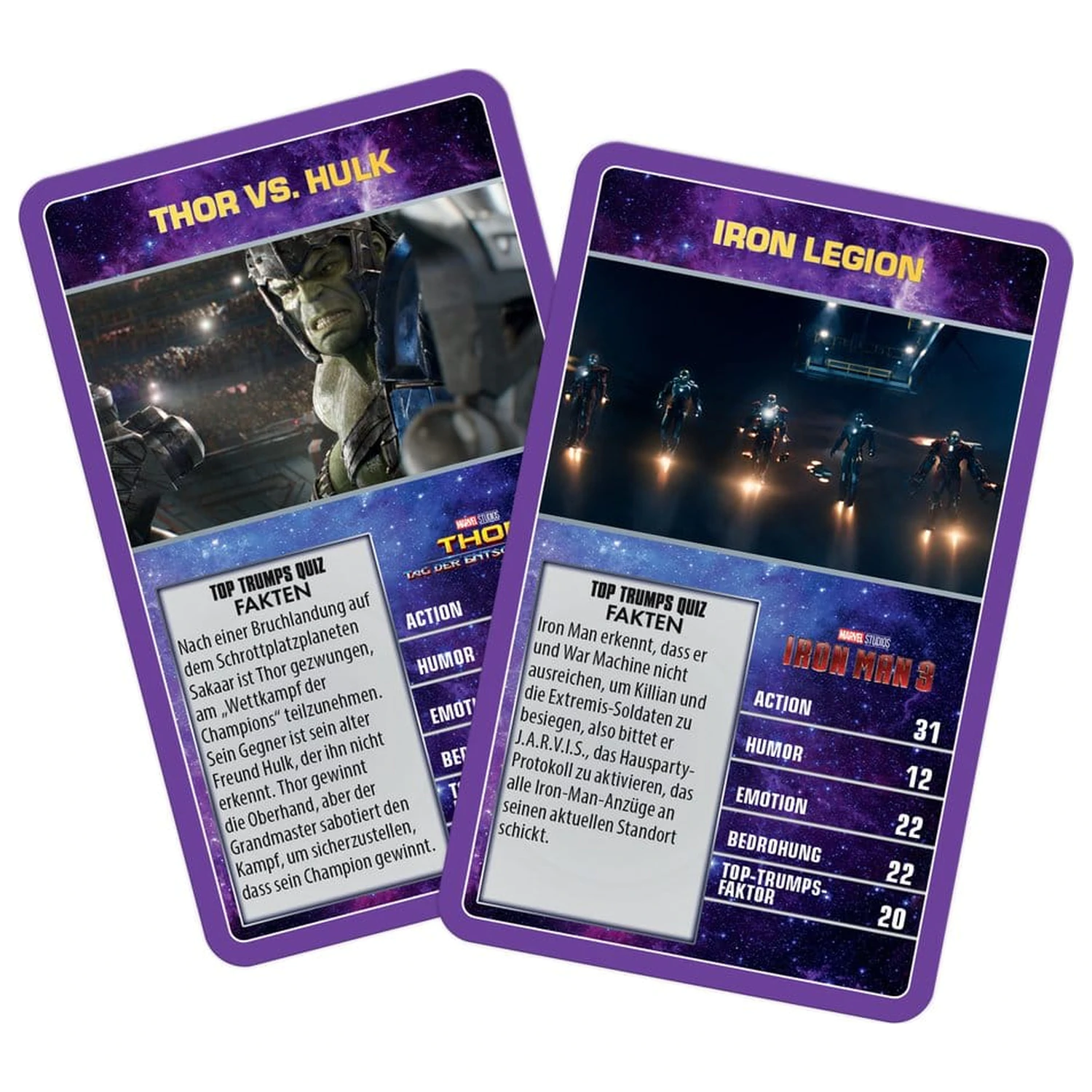 Marvel Card Game Top Trumps Collectables niemiecka wersja zdjęcie produktu