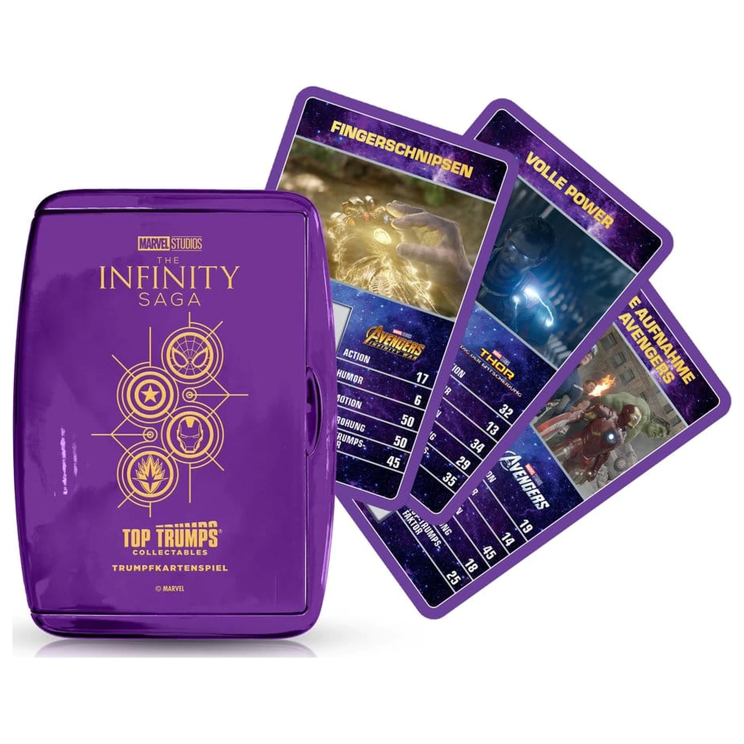 Marvel Card Game Top Trumps Collectables niemiecka wersja zdjęcie produktu