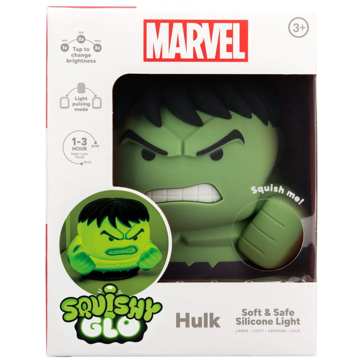 Marvel Universe SquishyGlo Silicon Light Hulk 15 cm zdjęcie produktu