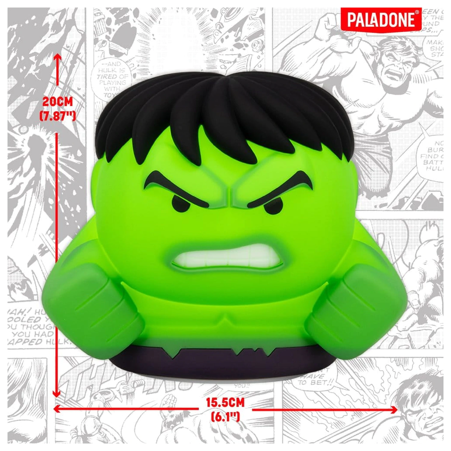 Marvel Universe SquishyGlo Silicon Light Hulk 15 cm zdjęcie produktu