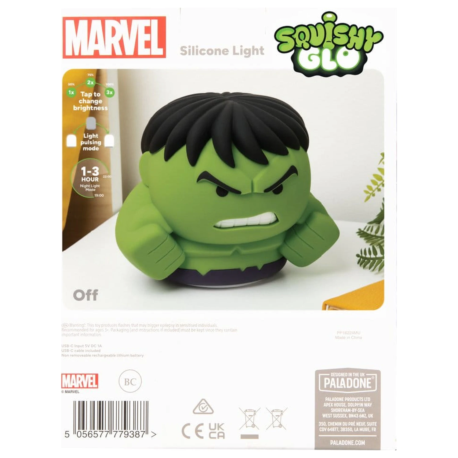 Marvel Universe SquishyGlo Silicon Light Hulk 15 cm zdjęcie produktu