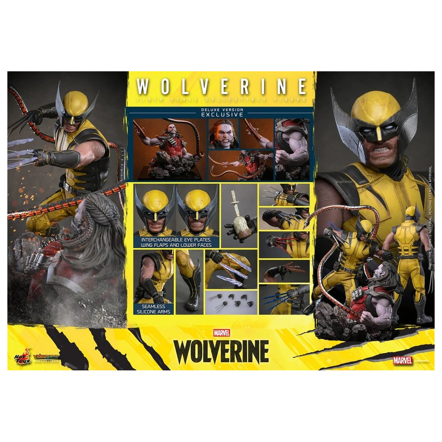 Marvel Video Game Masterpiece figurka akcji 1/6 Wolverine (Deluxe Version) 29 cm zdjęcie produktu