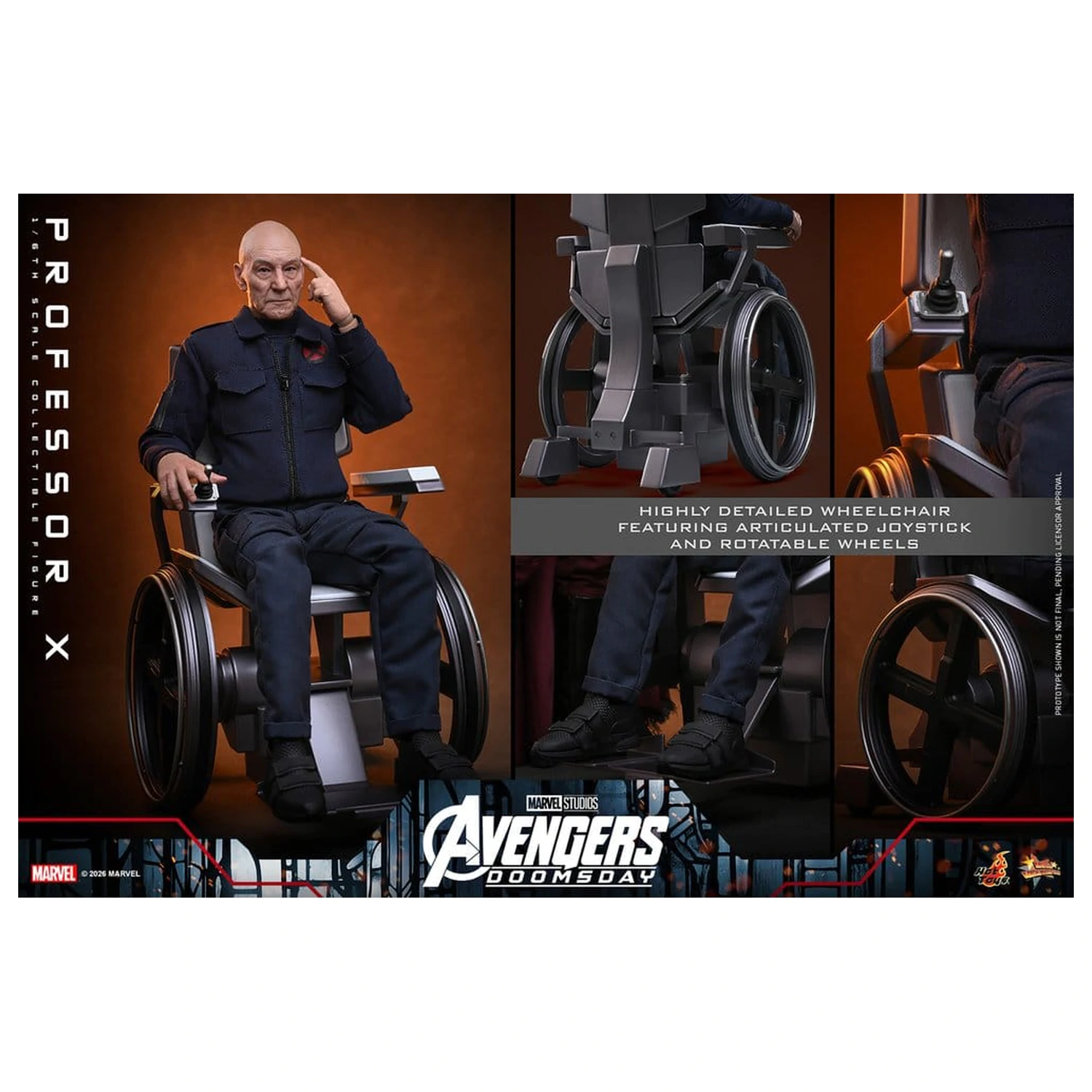 Marvel X-Men figurka akcji 1/6 Professor X 25 cm zdjęcie produktu