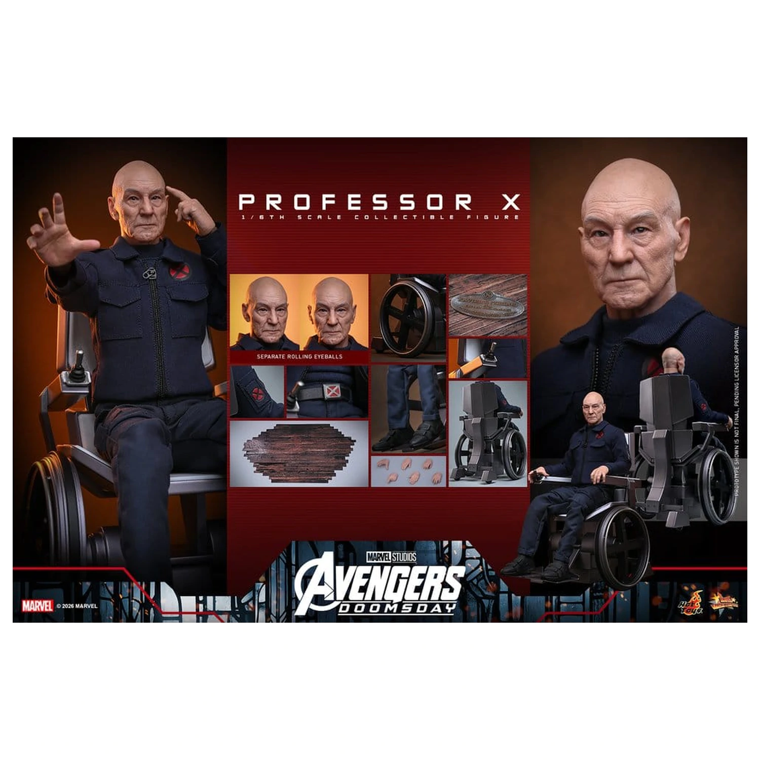 Marvel X-Men figurka akcji 1/6 Professor X 25 cm zdjęcie produktu