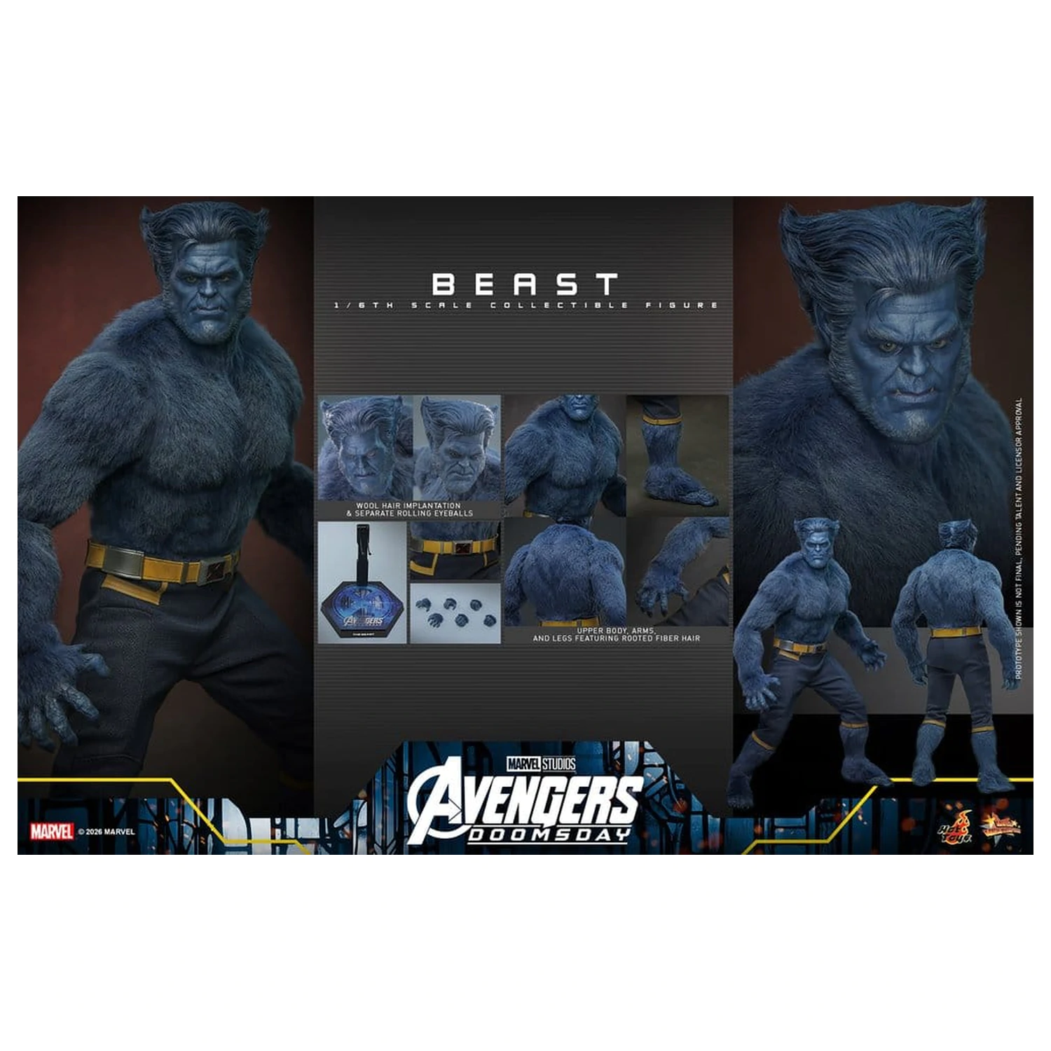 Marvel X-Men Movie Masterpiece Figurka Akcji 1/6 Beast Edition Kolekcjonerska 33 cm zdjęcie produktu