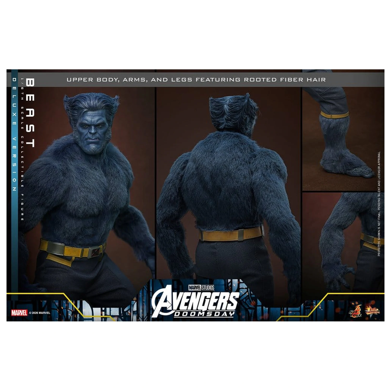 Marvel X-Men Movie Masterpiece figurka akcji 1/6 Beast Deluxe Version 33 cm zdjęcie produktu