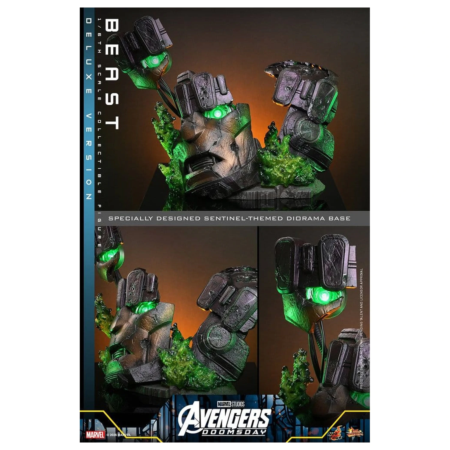 Marvel X-Men Movie Masterpiece figurka akcji 1/6 Beast Deluxe Version 33 cm zdjęcie produktu