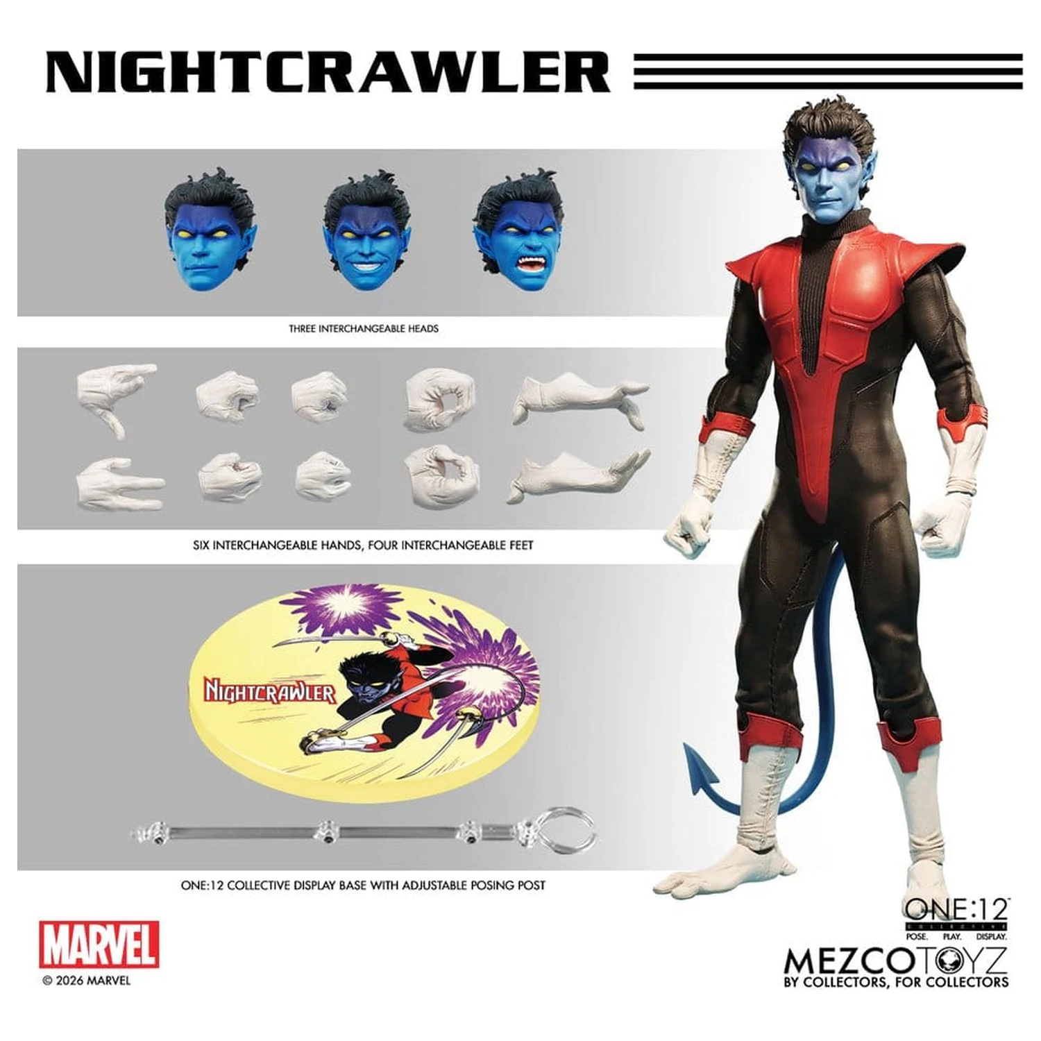 Marvel X-Men One:12 Collective Figurka Akcji 1/12 Nightcrawler 16 cm zdjęcie produktu