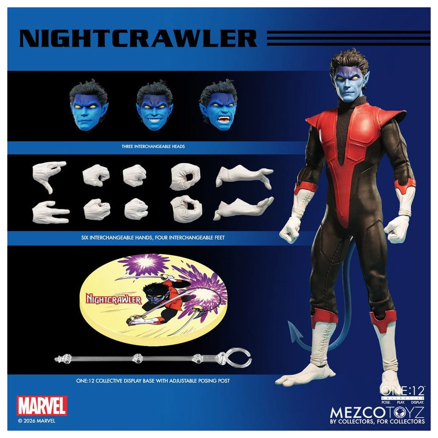 Marvel X-Men One:12 Collective Figurka Akcji 1/12 Nightcrawler 16 cm zdjęcie produktu