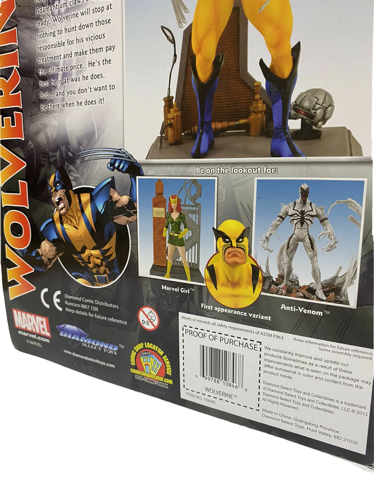 Marvel Select Figurka Akcji Wolverine 18 cm zdjęcie produktu