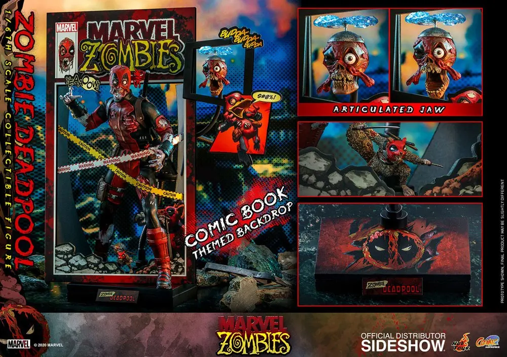 Marvel Zombies Comic Masterpiece Figurka Akcji 1/6 Zombie Deadpool 31 cm zdjęcie produktu