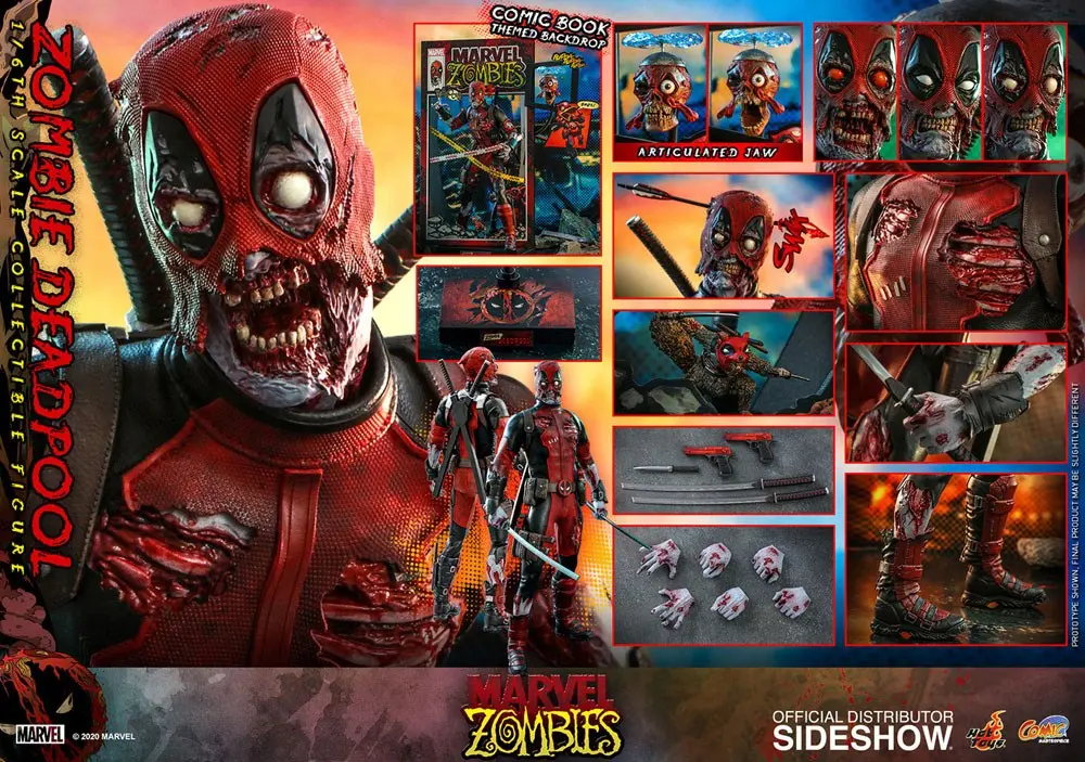 Marvel Zombies Comic Masterpiece Figurka Akcji 1/6 Zombie Deadpool 31 cm zdjęcie produktu