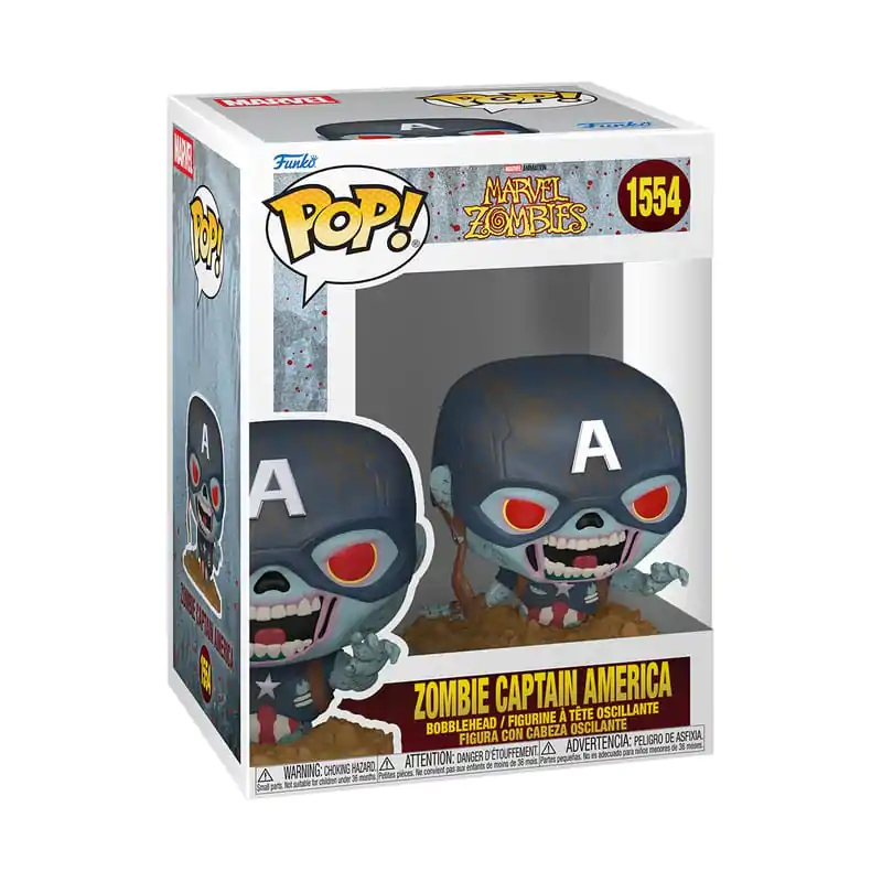 Marvel Zombies Funko POP! Marvel Vinyl Figure Kapitan Ameryka 9 cm zdjęcie produktu