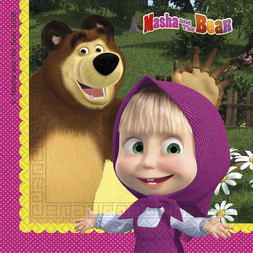 Masha and the Bear Serwetki 20 szt. zdjęcie produktu