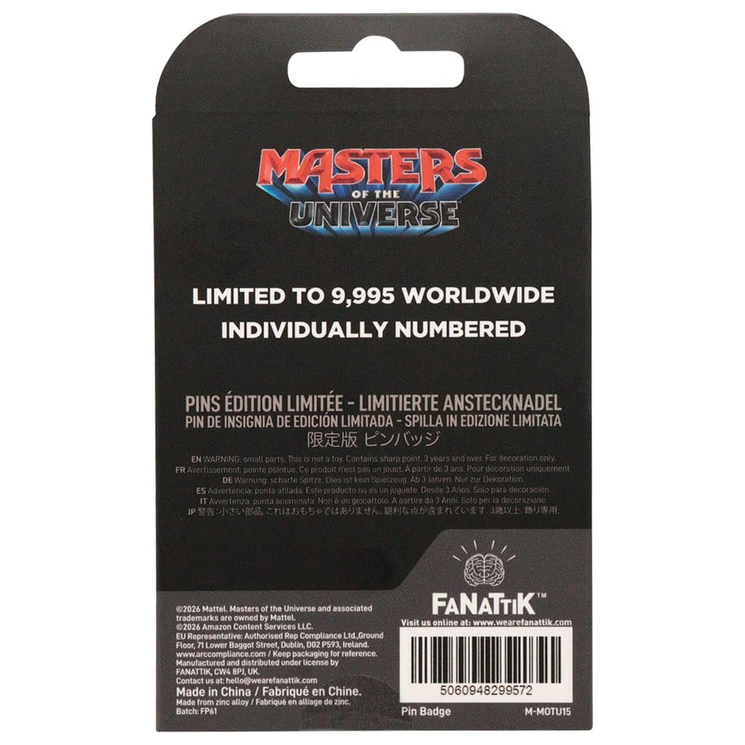 Masters of the Universe 2026 przypinka He-Man Limited Edition zdjęcie produktu