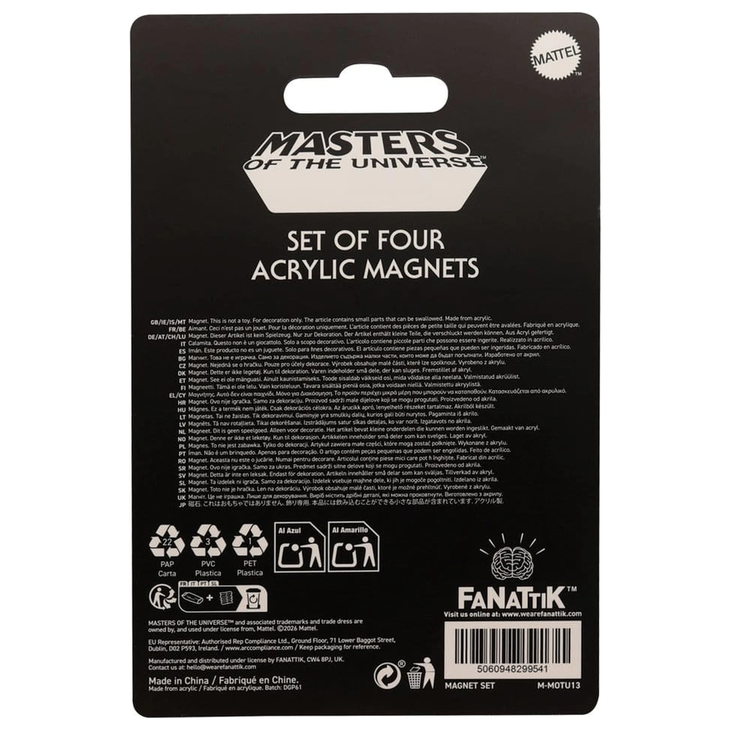 Masters of the Universe Magnesy 4-pak zdjęcie produktu