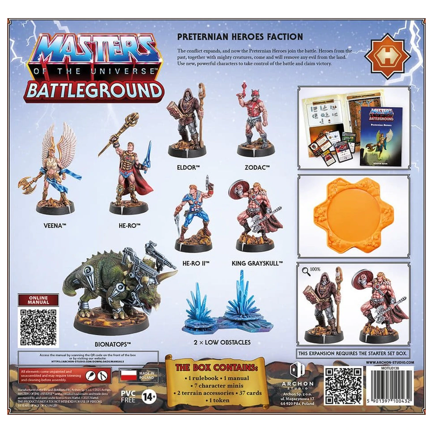 Masters of the Universe: Battleground Miniatures Game Wave 10: Preternian Heroes Faction Wersja niemiecka zdjęcie produktu