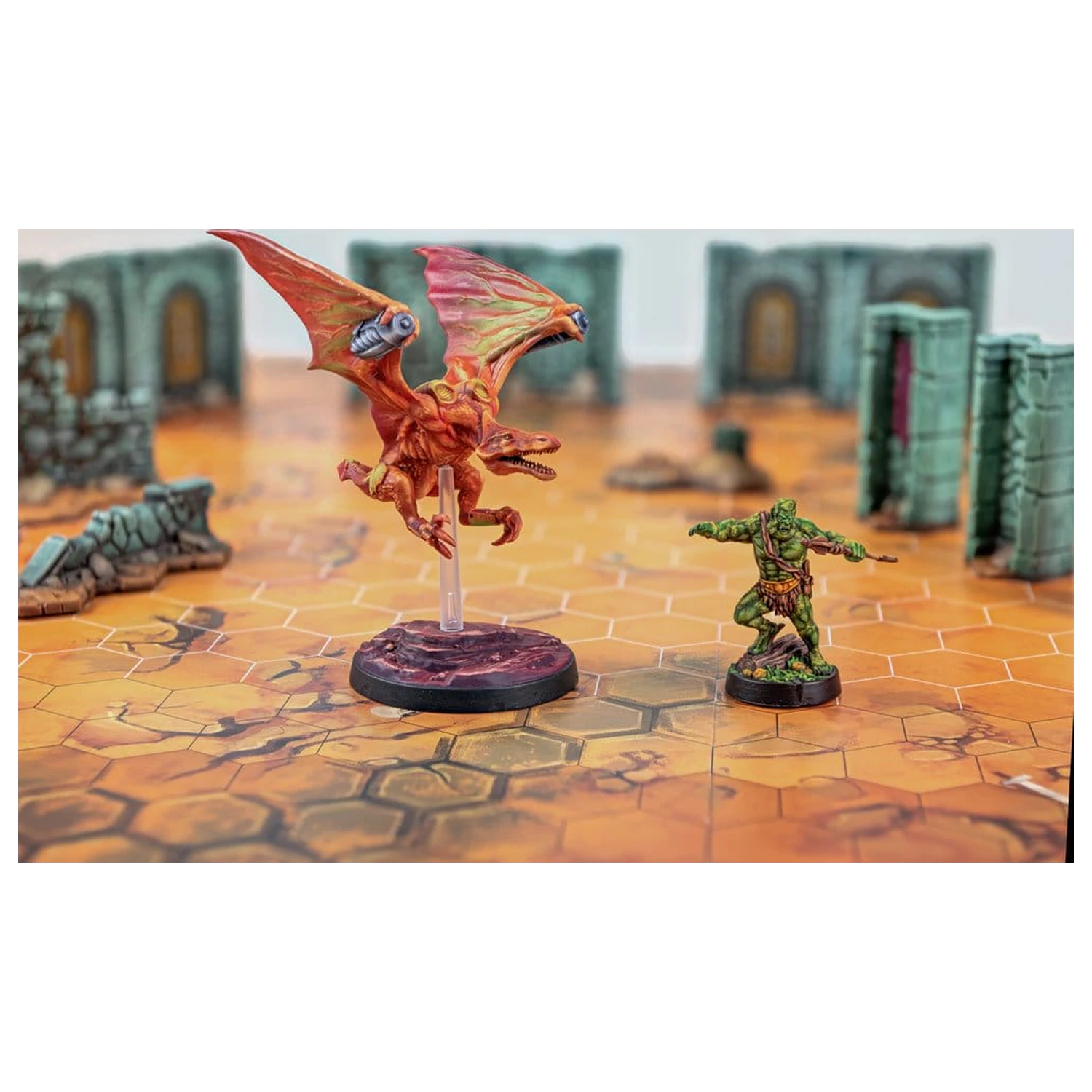 Masters of the Universe: Battleground Miniatures Game Fala 11: Preternian Heroes (Moss Man / Turbodactyl) Wersja Angielska zdjęcie produktu