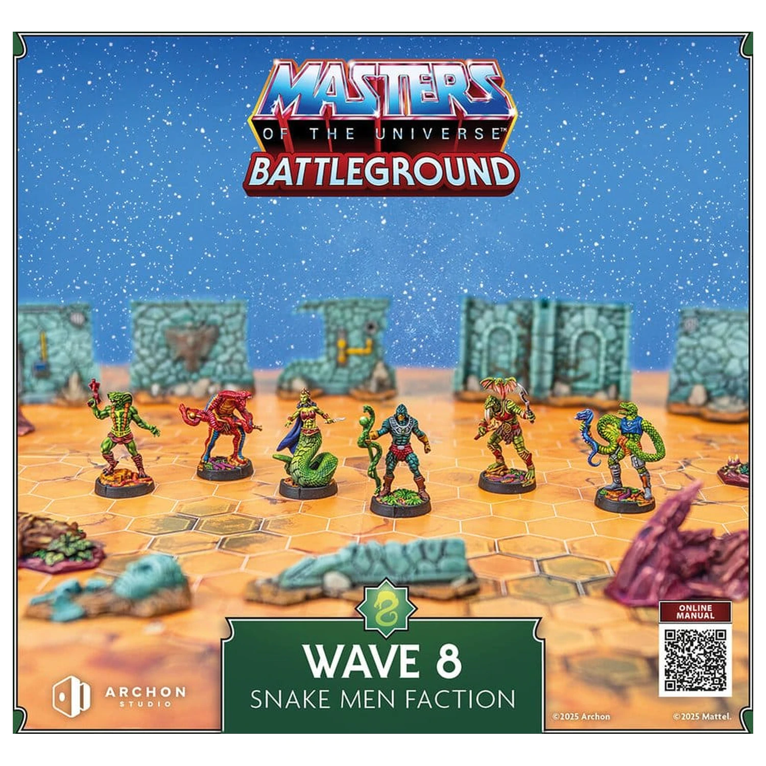 Masters of the Universe: Battleground Miniatures Gra Wave 8: frakcja Snake Men *Angielska wersja* zdjęcie produktu
