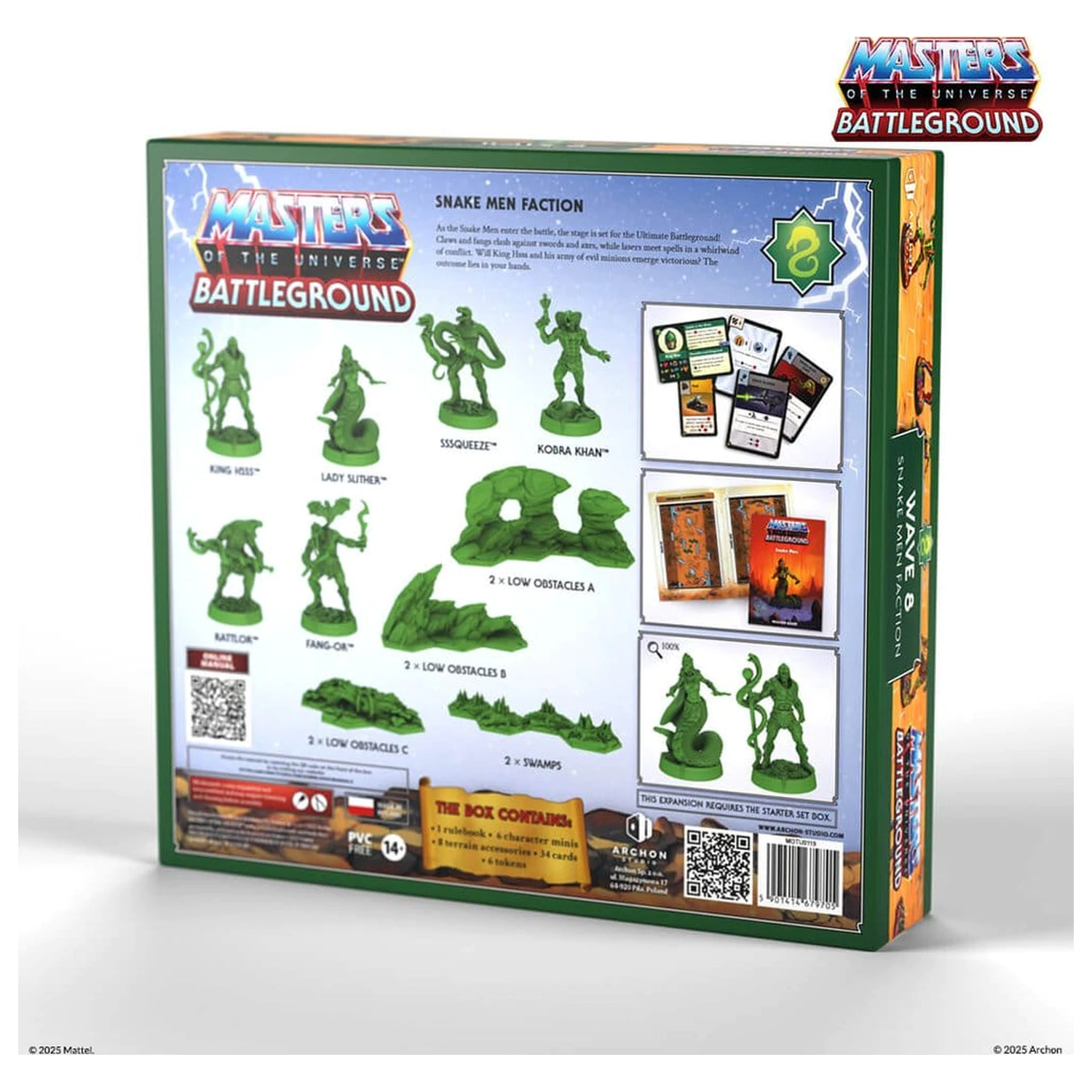 Masters of the Universe: Battleground Miniatures Game Wave 8: Snake Men Faction *German Version* zdjęcie produktu