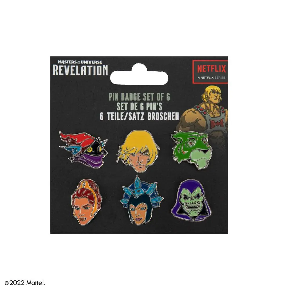 Masters of the Universe przypinki, zestaw 6 sztuk, Characters zdjęcie produktu