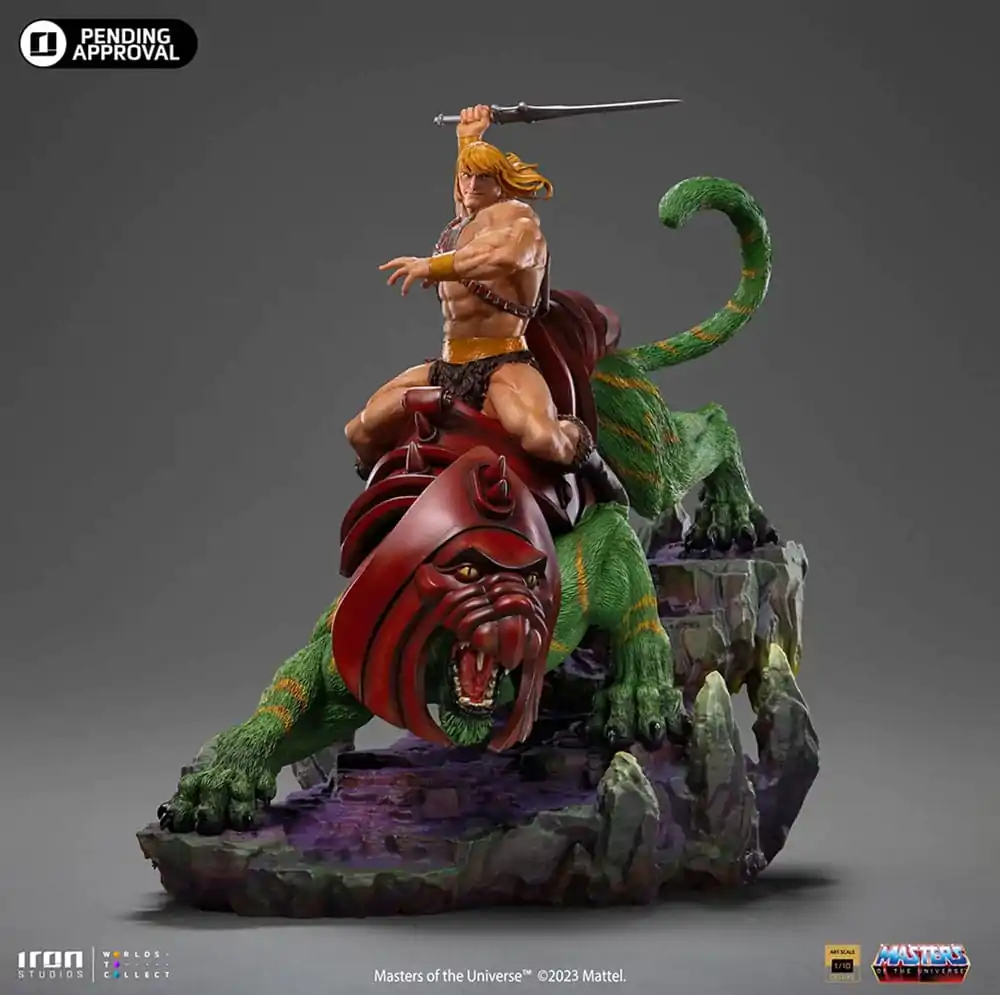 Masters of the Universe Deluxe Art Scale Statue 1/10 He-man and Battle Cat Statua 31 cm zdjęcie produktu