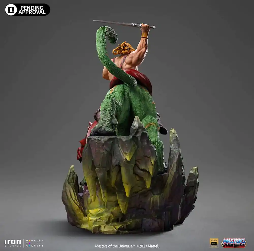 Masters of the Universe Deluxe Art Scale Statue 1/10 He-man and Battle Cat Statua 31 cm zdjęcie produktu