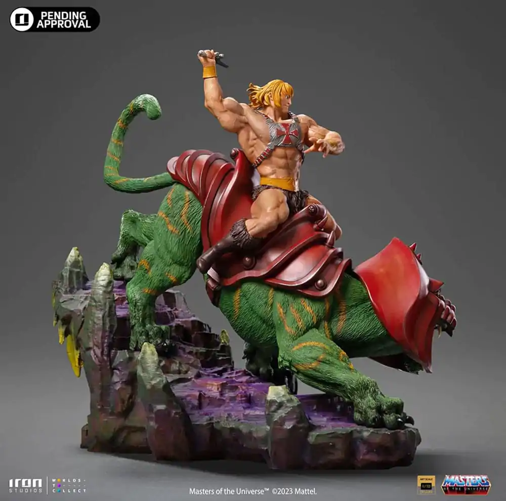 Masters of the Universe Deluxe Art Scale Statue 1/10 He-man and Battle Cat Statua 31 cm zdjęcie produktu