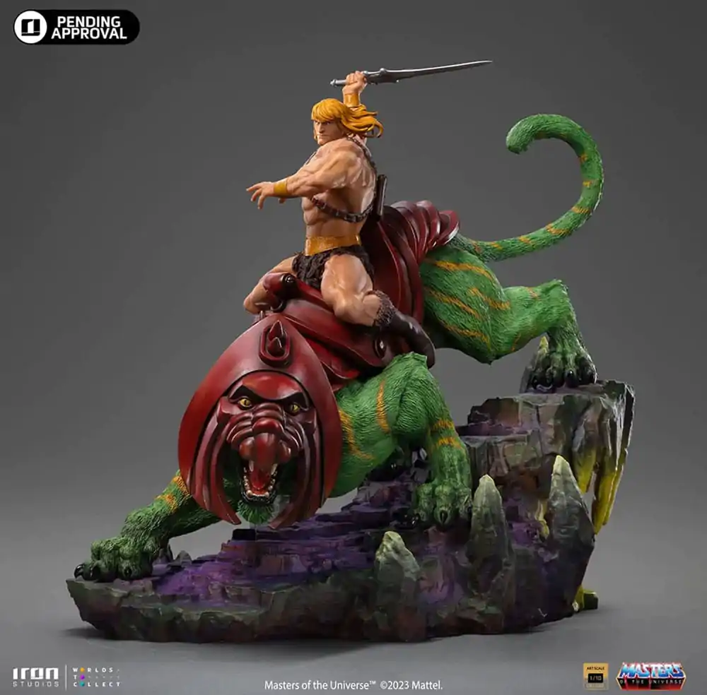 Masters of the Universe Deluxe Art Scale Statue 1/10 He-man and Battle Cat Statua 31 cm zdjęcie produktu