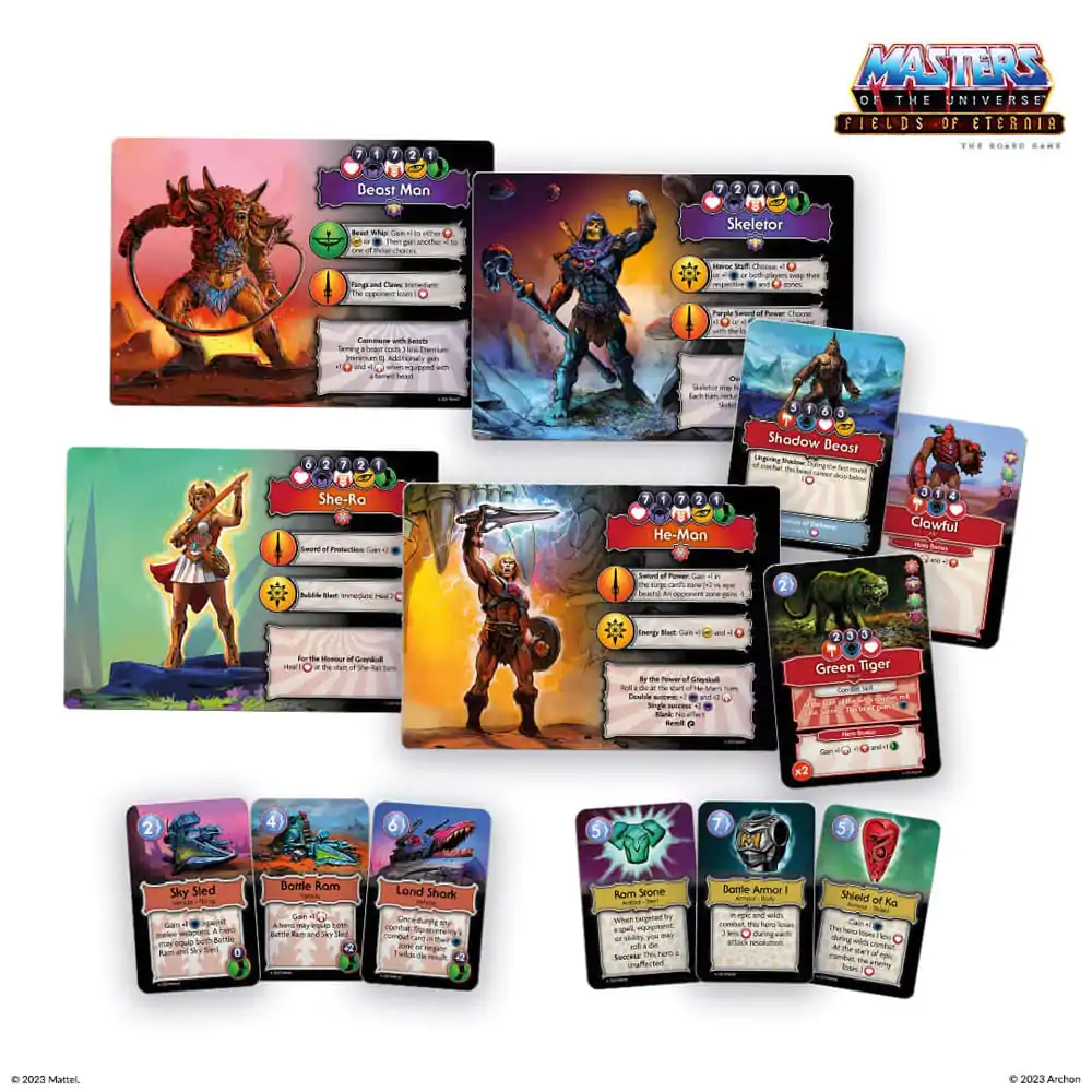 Masters of the Universe Board Game Fields of Eternia Niemiecka Edycja zdjęcie produktu