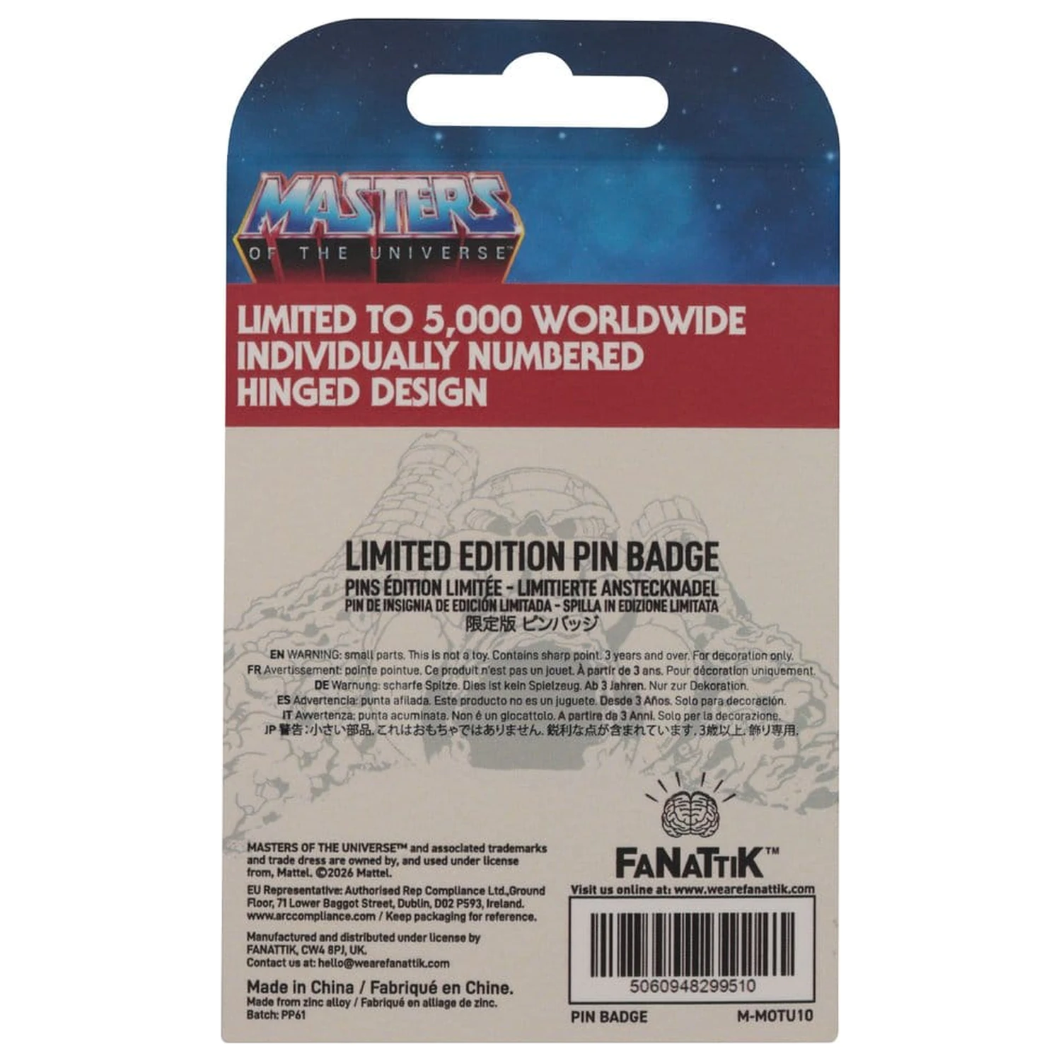 Masters of the Universe Pin Przypinka na Zawiasach Castle Grayskull Edycja Limitowana zdjęcie produktu