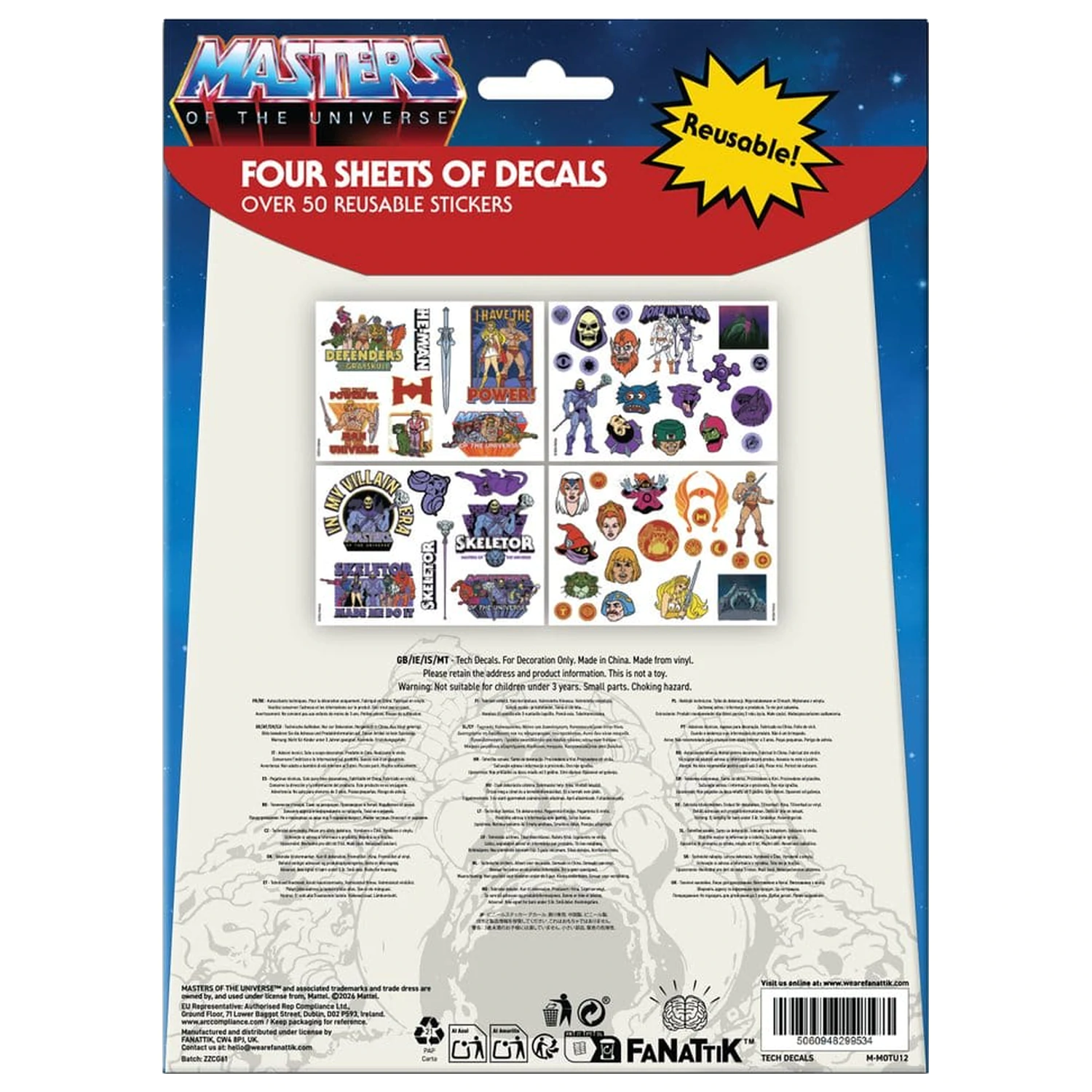 Masters of the Universe Tech Pakiet Naklejek zdjęcie produktu