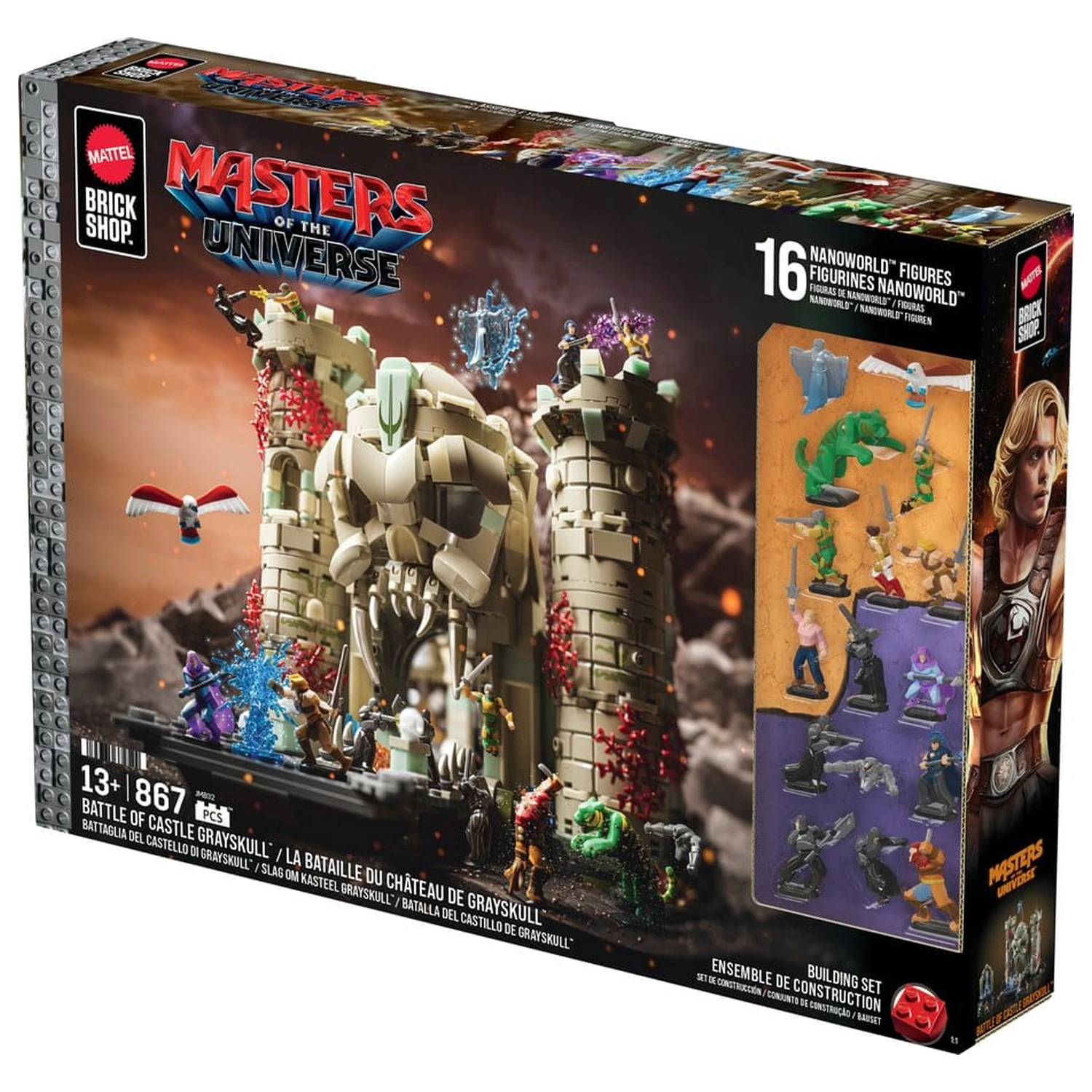 Masters of the Universe Mattel Brick Shop Zestaw konstrukcyjny Castle Grayskull zdjęcie produktu