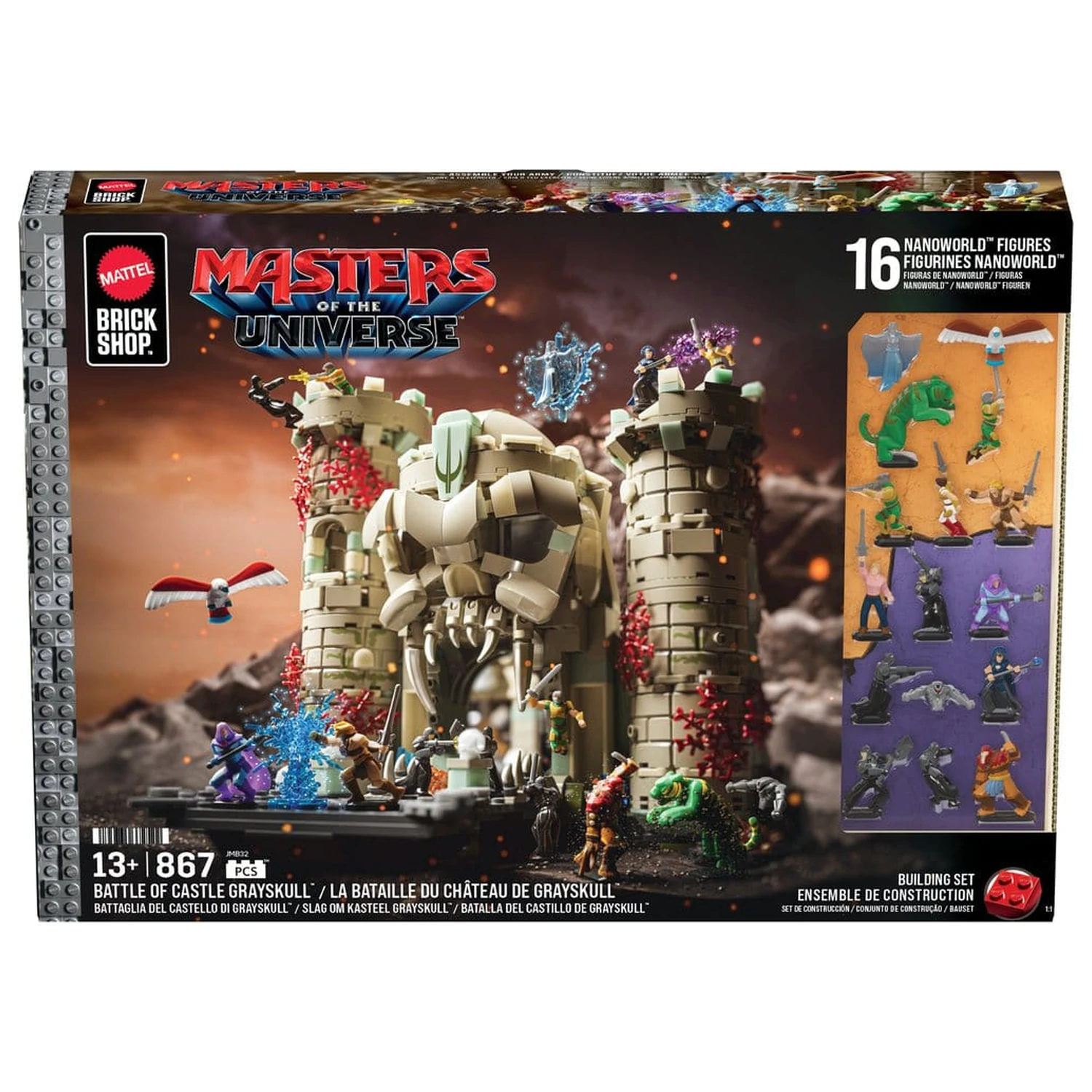 Masters of the Universe Mattel Brick Shop Zestaw konstrukcyjny Castle Grayskull zdjęcie produktu