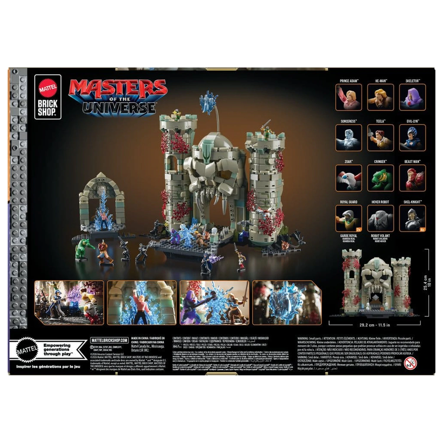 Masters of the Universe Mattel Brick Shop Zestaw konstrukcyjny Castle Grayskull zdjęcie produktu