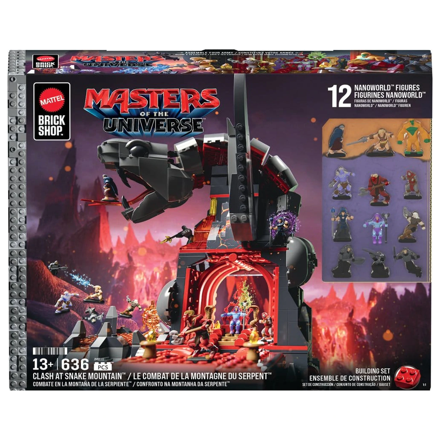 Masters of the Universe Mattel Brick Shop Zestaw Konstrukcyjny Snake Mountain zdjęcie produktu