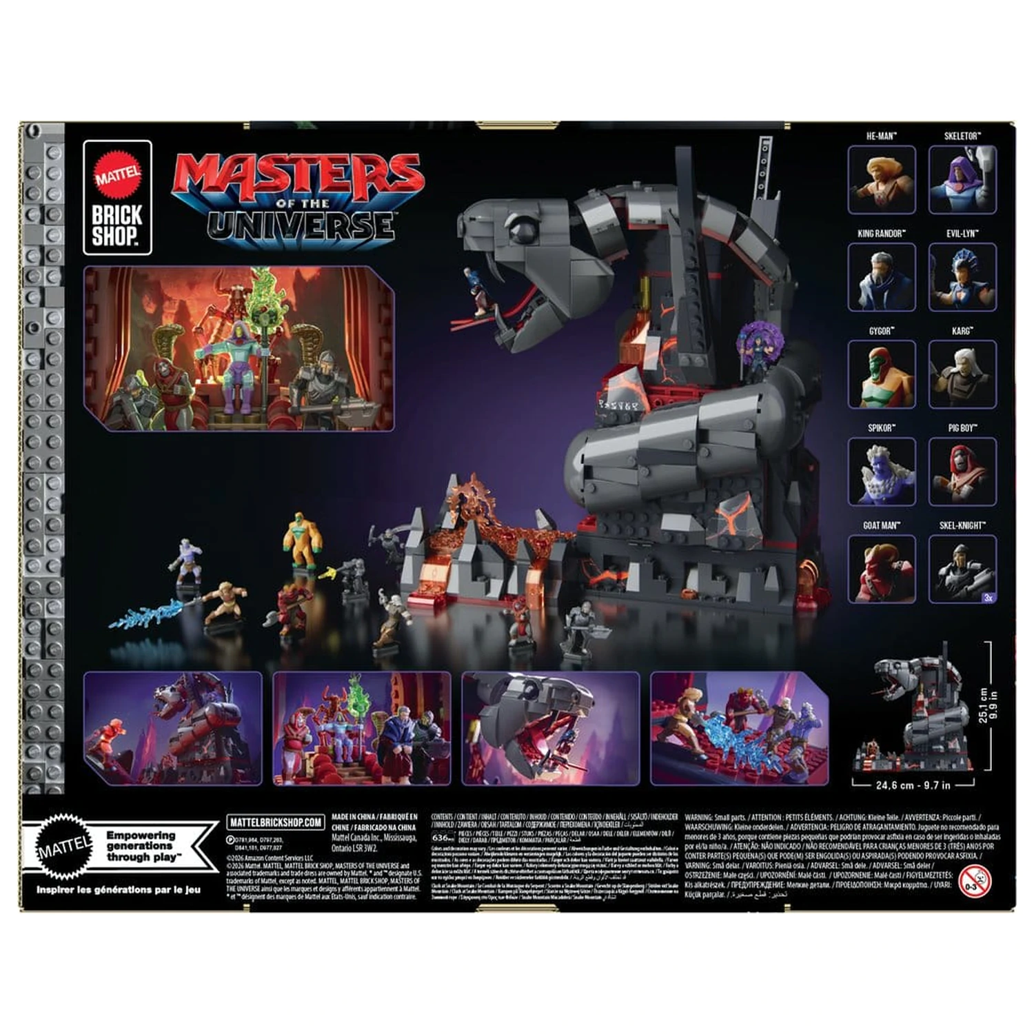 Masters of the Universe Mattel Brick Shop Zestaw Konstrukcyjny Snake Mountain zdjęcie produktu