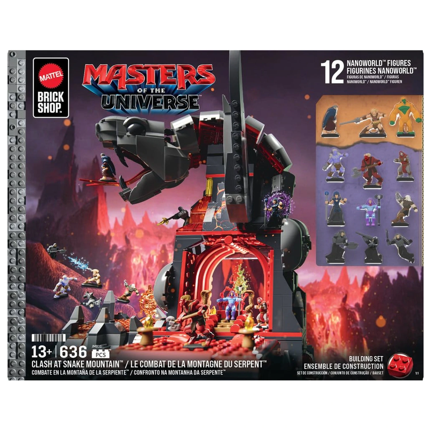 Masters of the Universe Mattel Brick Shop Zestaw Konstrukcyjny Snake Mountain zdjęcie produktu