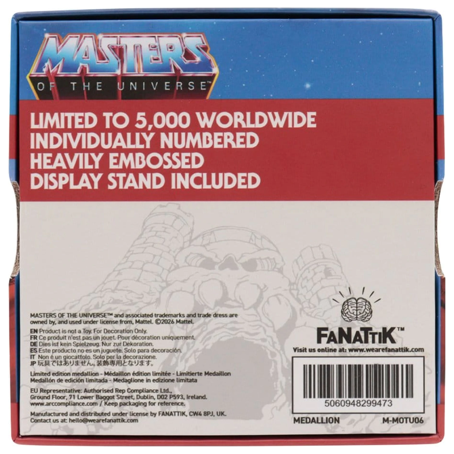 Masters of the Universe Medalion He-Man vs Skeletor Limitowana Edycja zdjęcie produktu