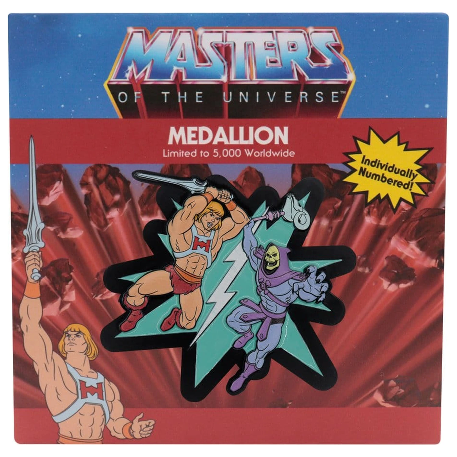 Masters of the Universe Medalion He-Man vs Skeletor Limitowana Edycja zdjęcie produktu